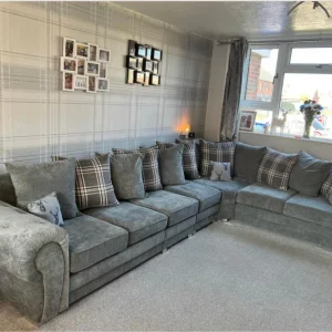 Verona Corner Sofa 7 Seater Universal Scatter Back Grey