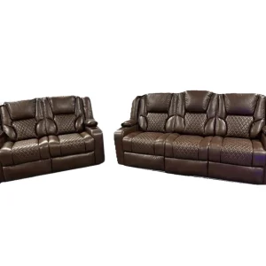 OrlandoElectricRecliner3 2SofaSetBrownLeather 7