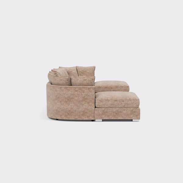 Bishop U Shape Corner Sofa Frosty Mink USSS