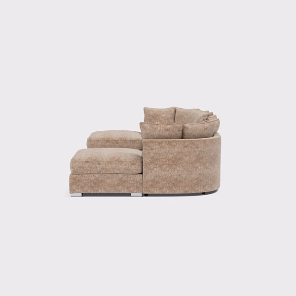 Bishop U Shape Corner Sofa Frosty Mink USSS3