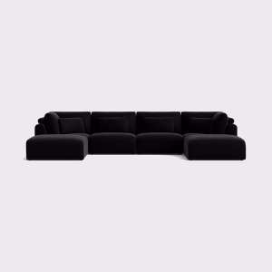 Kate XL U Shape Footstool End Stormfront USSS