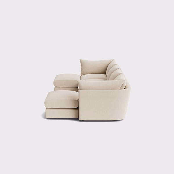 XL U Shape Footstool End Sofa Soft Dream USSS 2