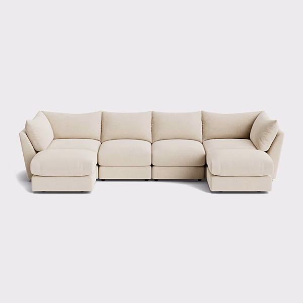 XL U Shape Footstool End Sofa Soft Dream USSS