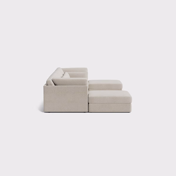 XL U Shape Sofa Footstool End Vanilla Chesham USSS