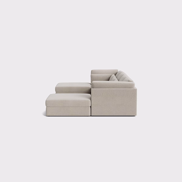 XL U Shape Sofa Footstool End Vanilla Chesham USSS2